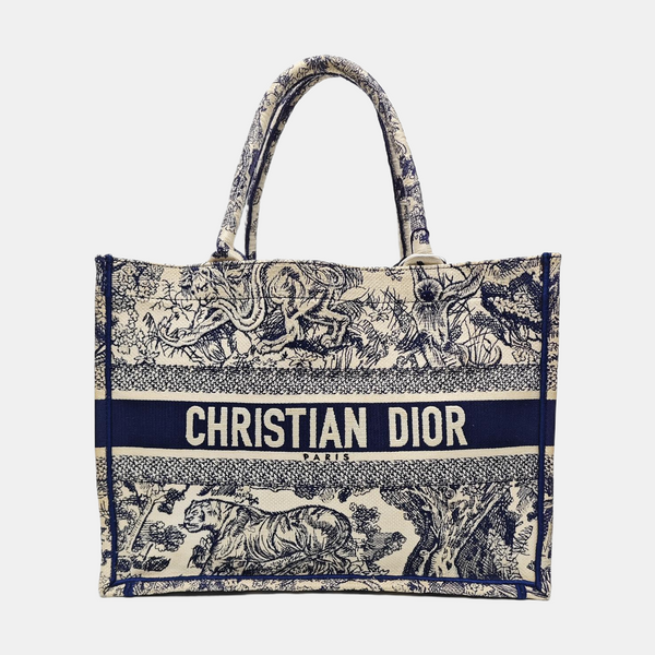 Book Tote Medium Canvas Blue