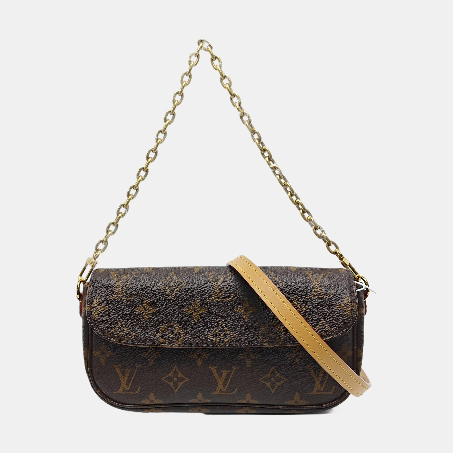 IVY Monogram Coated Canvas Brown
