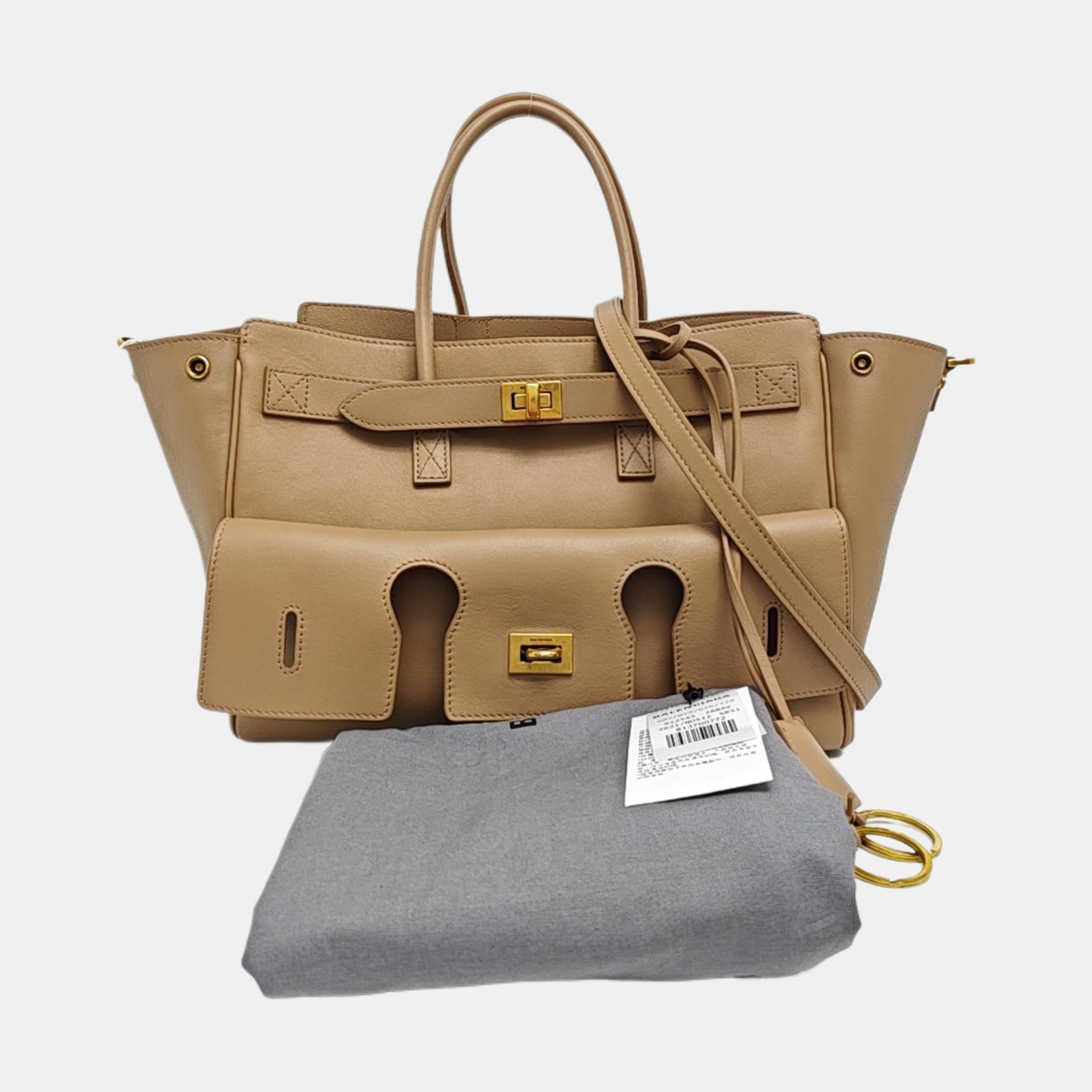 BEL AIR Small Calfskin Beige