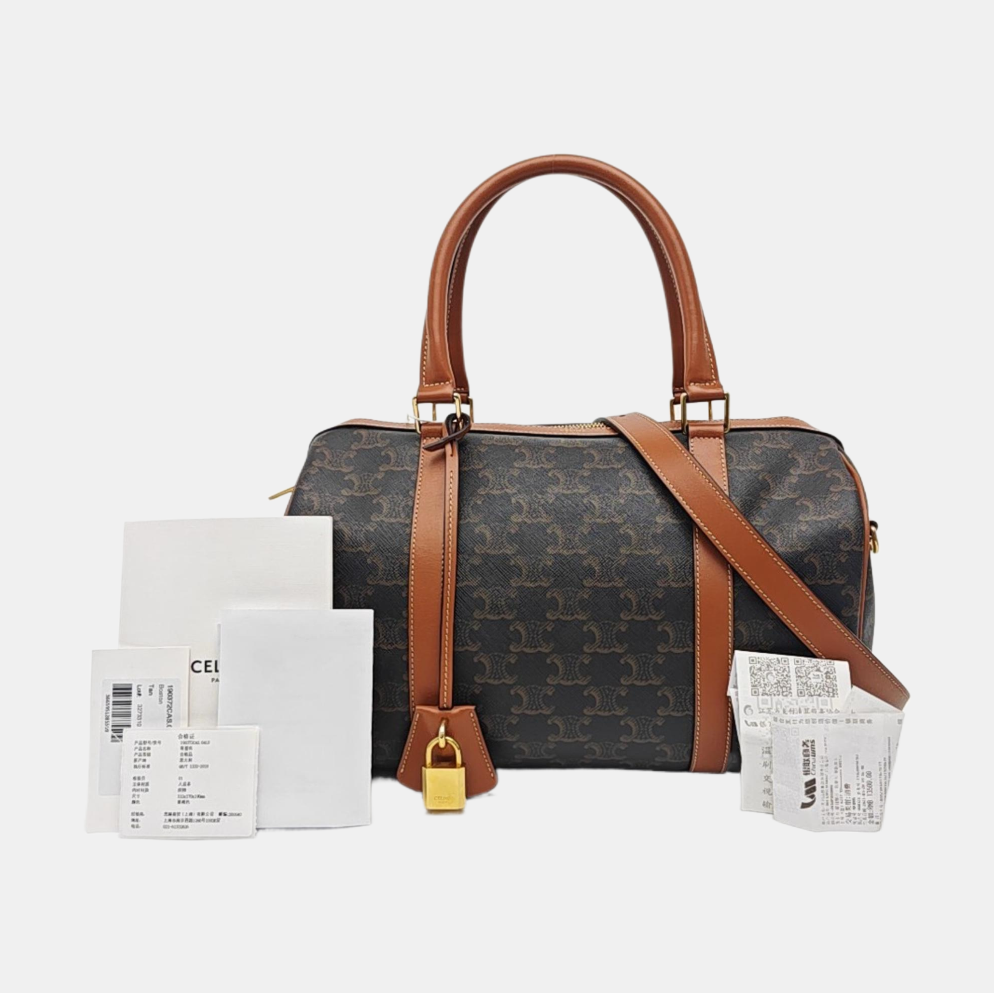 TRIOMPHE CANVAS Medium Coated Canvas Brown