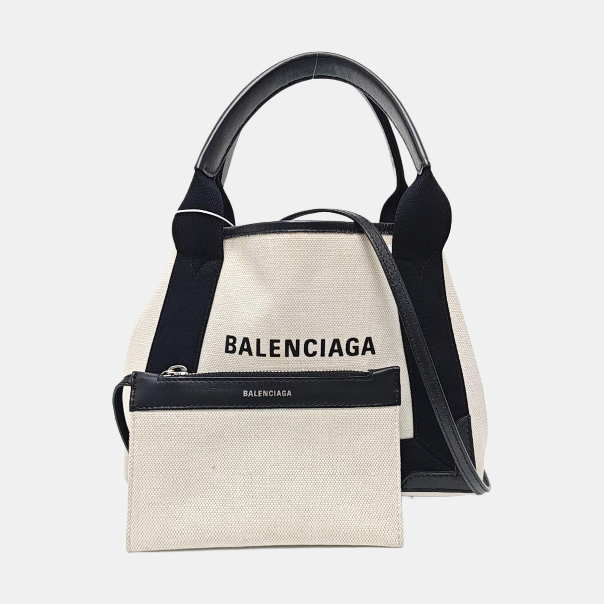 Navy Mini Canvas White