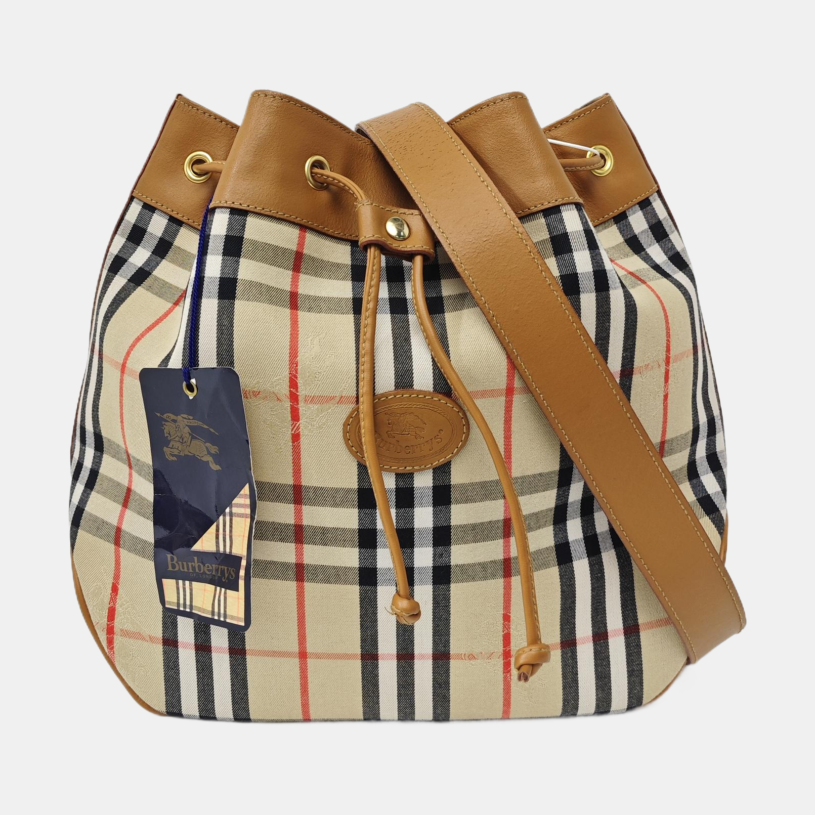 Canvas Bucket Bag Medium Brown