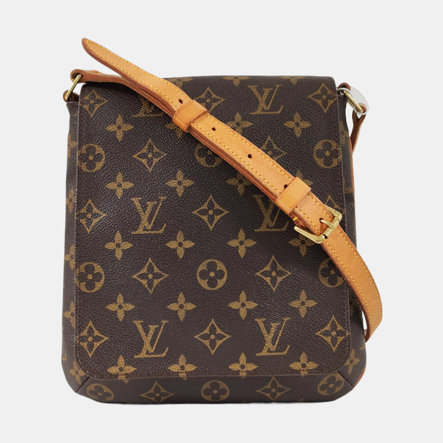 MUSETTE TANGO PM Lona recubierta Monogram marrón