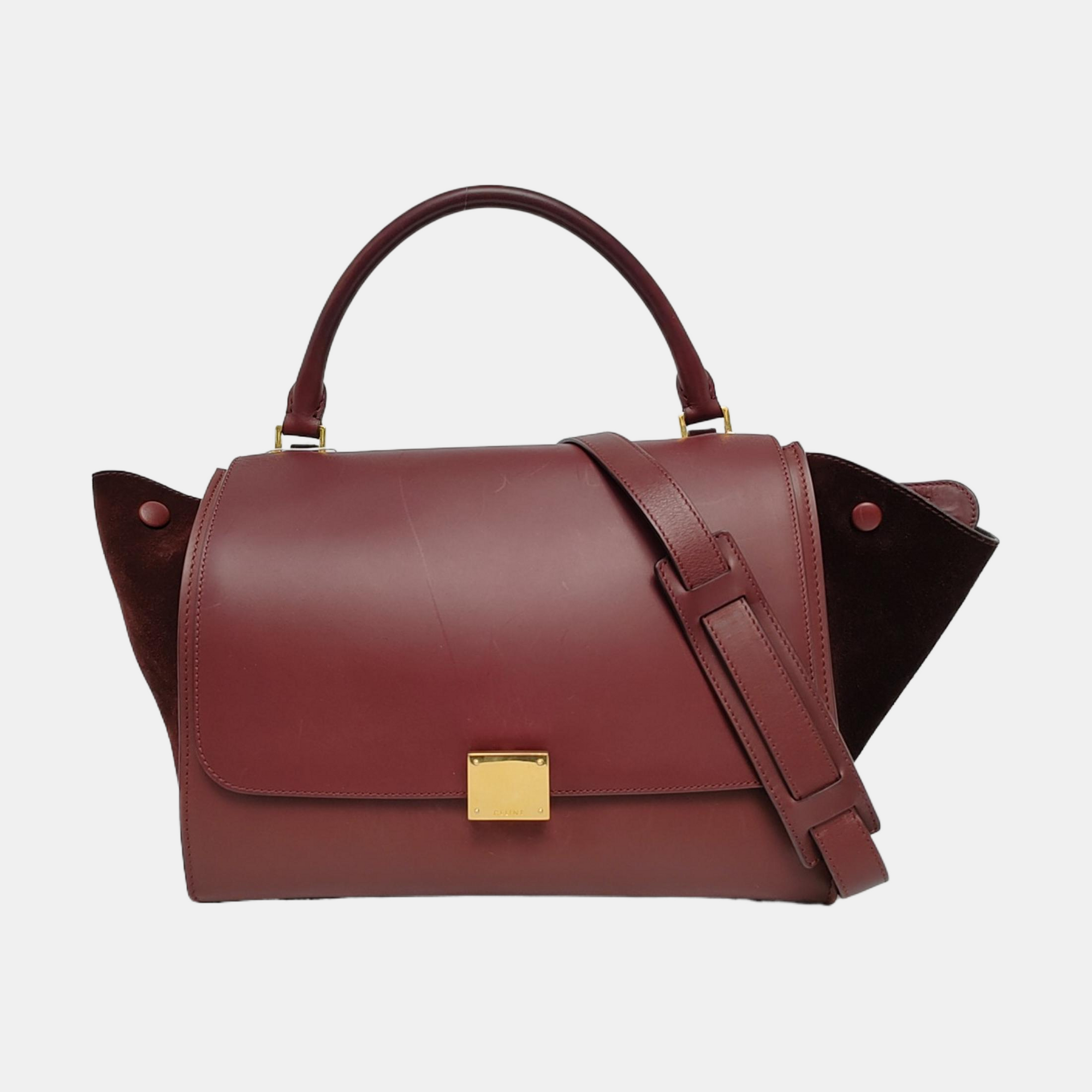 TRAPEZE Medium Calfskin Red