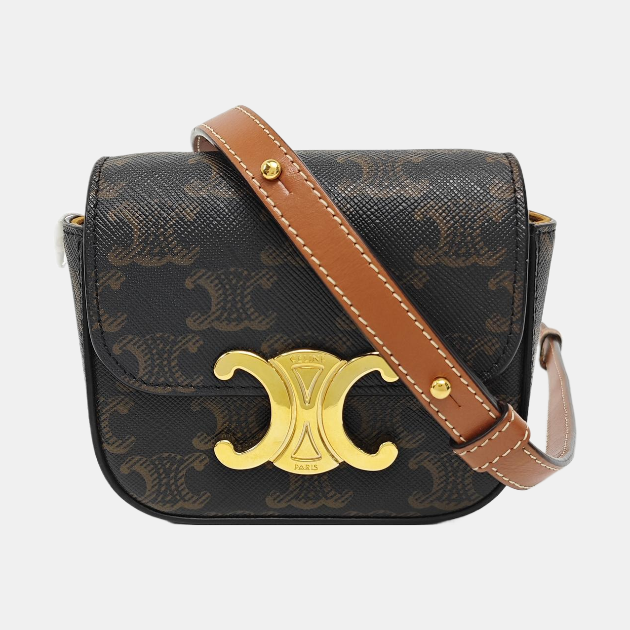 TRIOMPHE Mini Coated Canvas Black