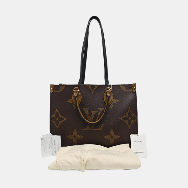 ONTHEGO MM Monogram Coated Canvas Brown