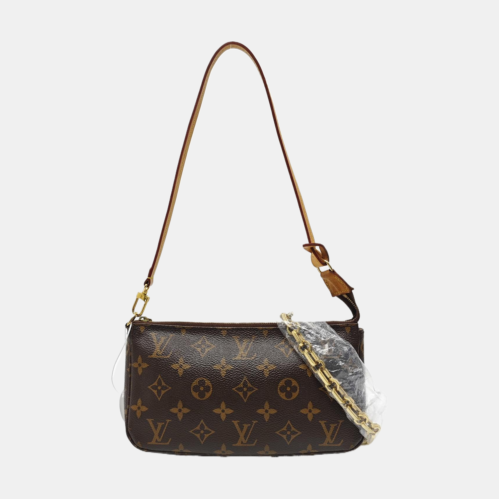 ACCESSOIRES GM Monogram Coated Canvas Brown