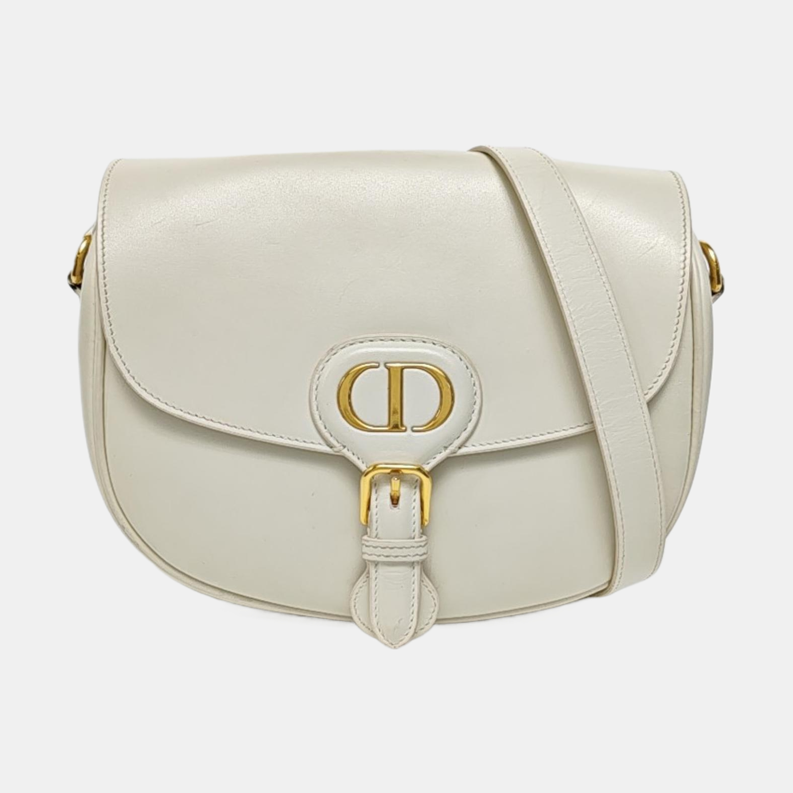 Bobby Medium Calfskin White