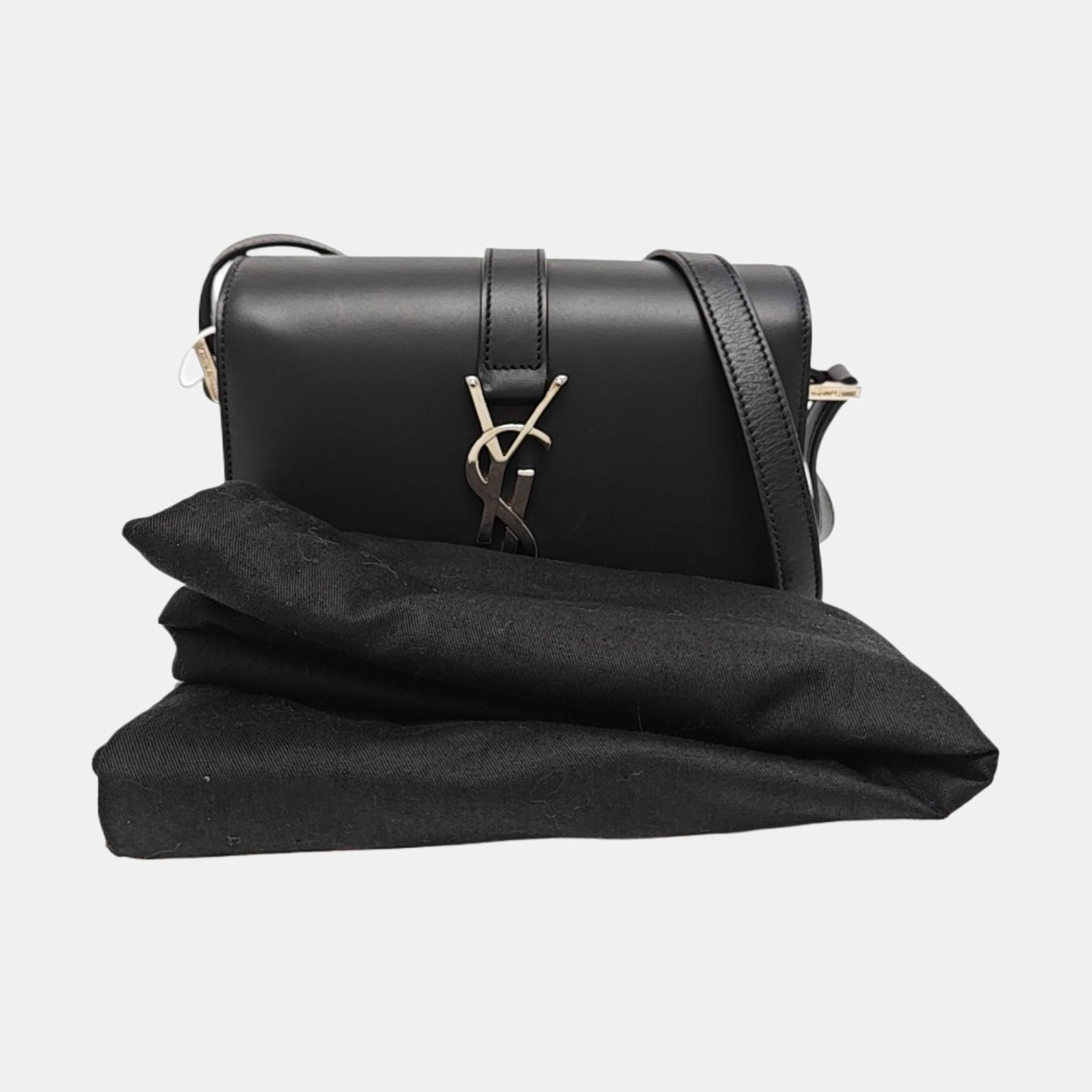 Calfskin Shoulder Bag Black