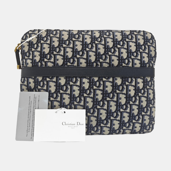 Travel Kit Large Oblique Canvas Blue