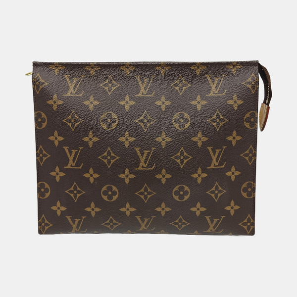 TOILET POCKET 26 Monogram Coated Canvas Brown