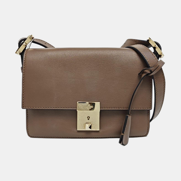 Calfskin Shoulder Bag Gray