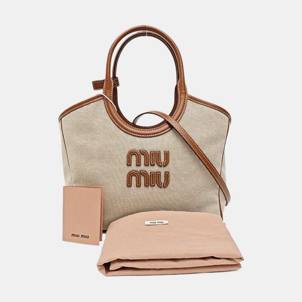 Canvas Shoulder Bag Beige