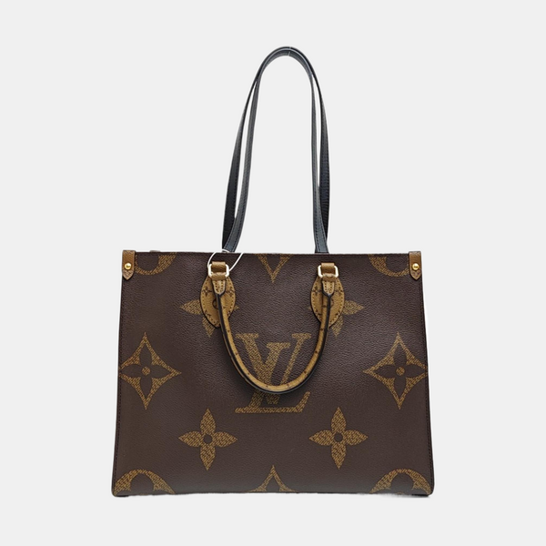 ONTHEGO MM Monogram Coated Canvas Brown