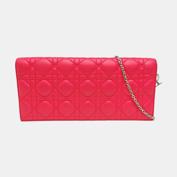 Lady Dior Medium Cannage Calfskin Pink