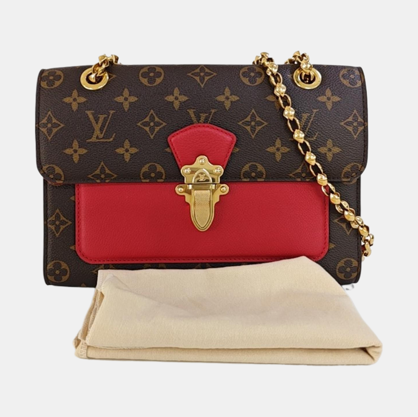 VICTOIRE Monogram Coated Canvas Brown