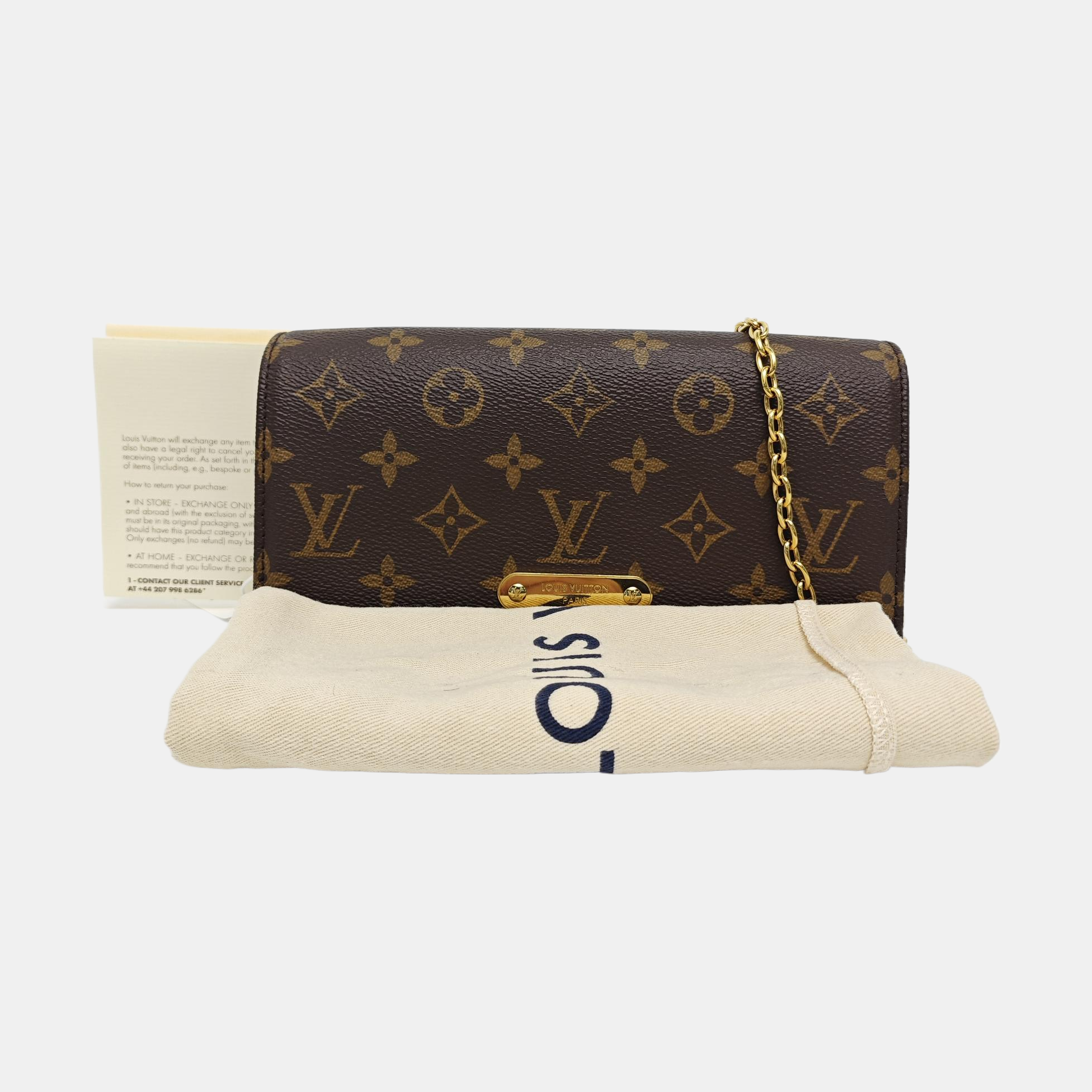 Lily Monogram Coated Canvas Brown