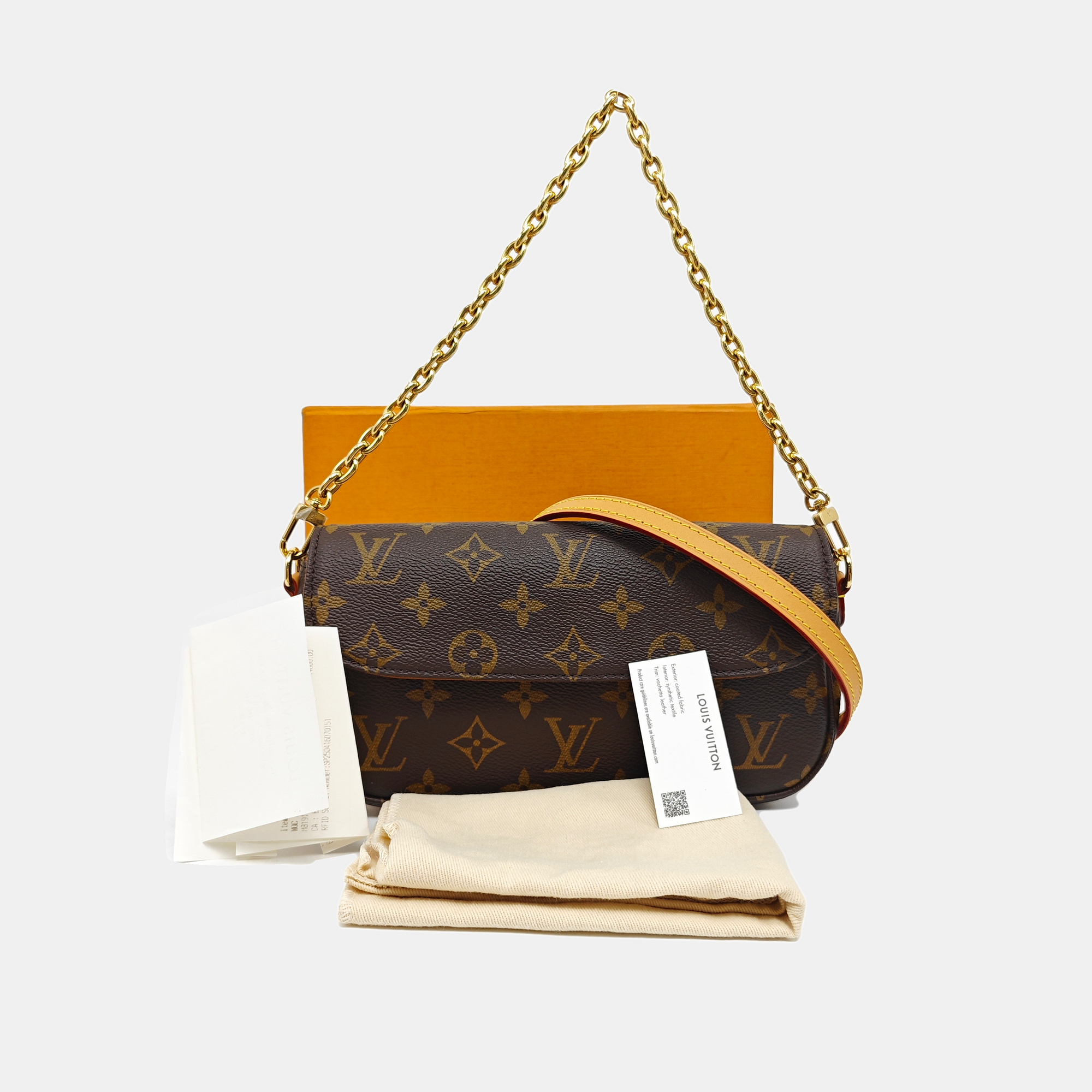 IVY Monogram Coated Canvas Brown