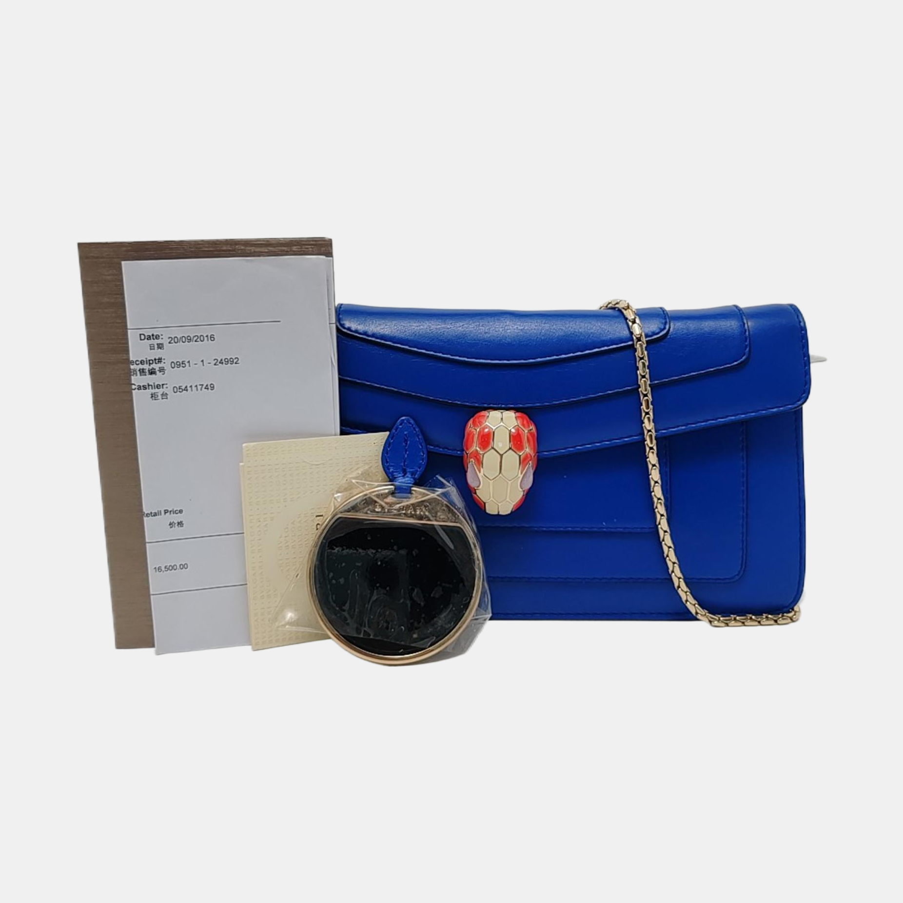 SERPENTI FOREVER Calfskin Blue