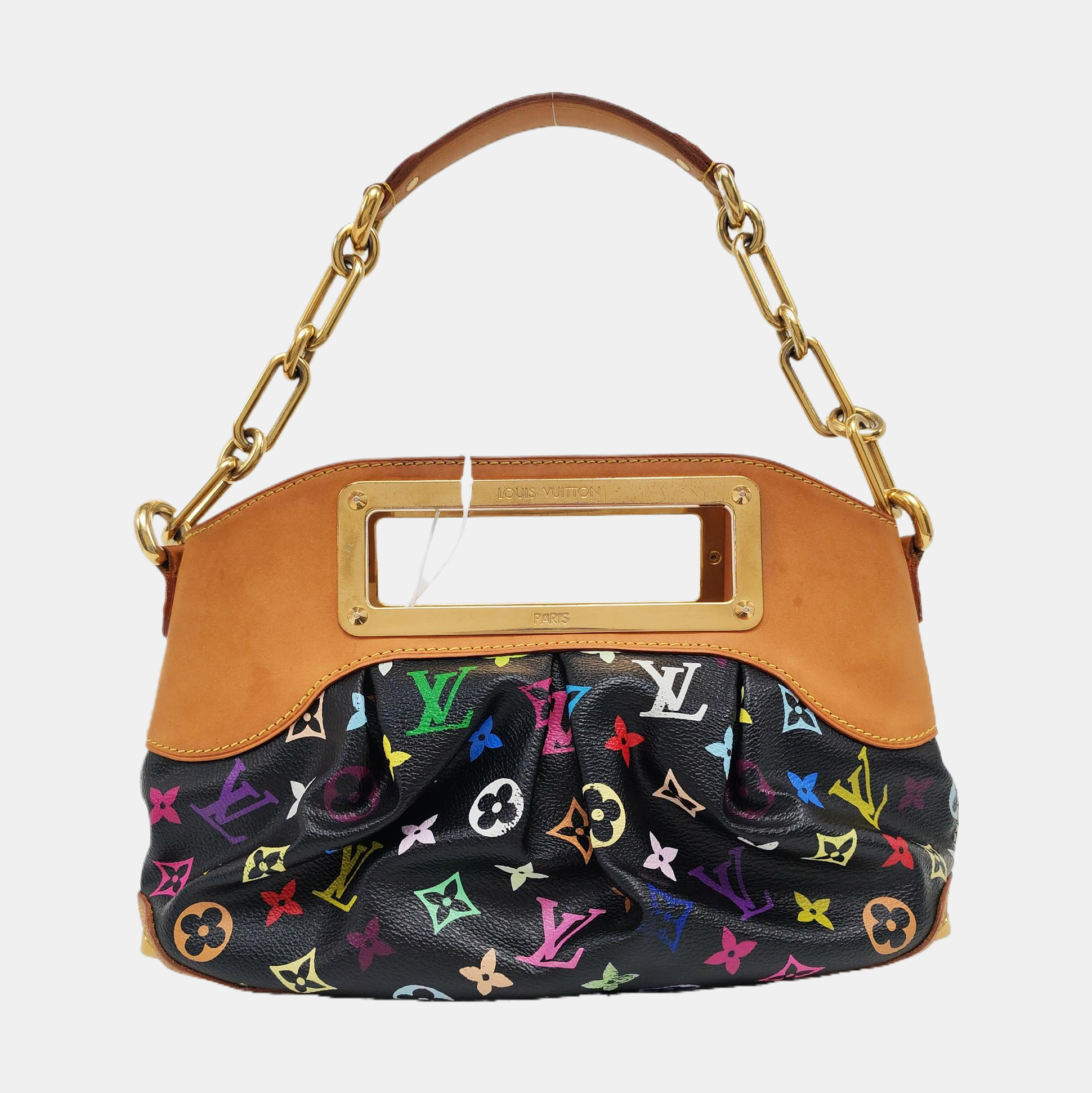 JUDY PM Monogram Coated Canvas Black