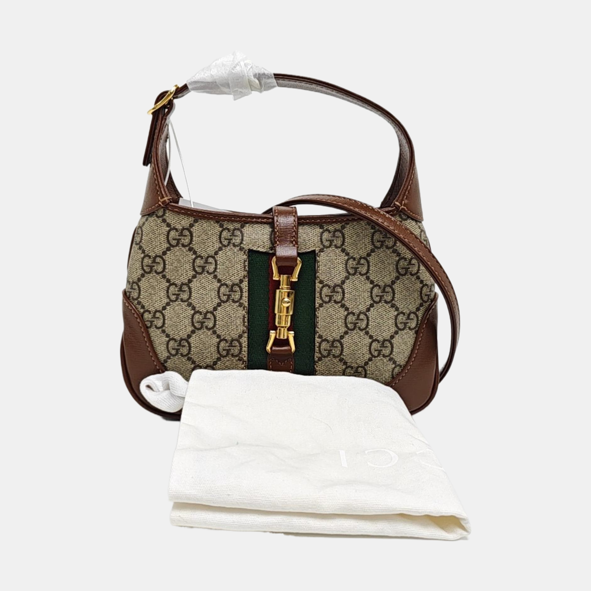 Jackie 1961 Mini Monogram Coated Canvas Beige