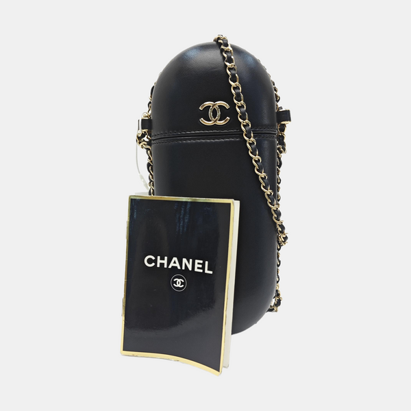 Lambskin Shoulder Bag Black