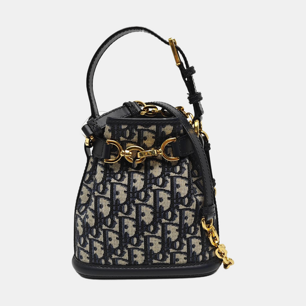 C'est Dior Small Oblique Canvas Blue