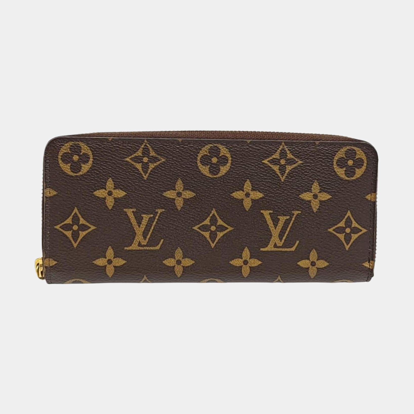 CLÉMENCE Monogram Coated Canvas Brown Wallet