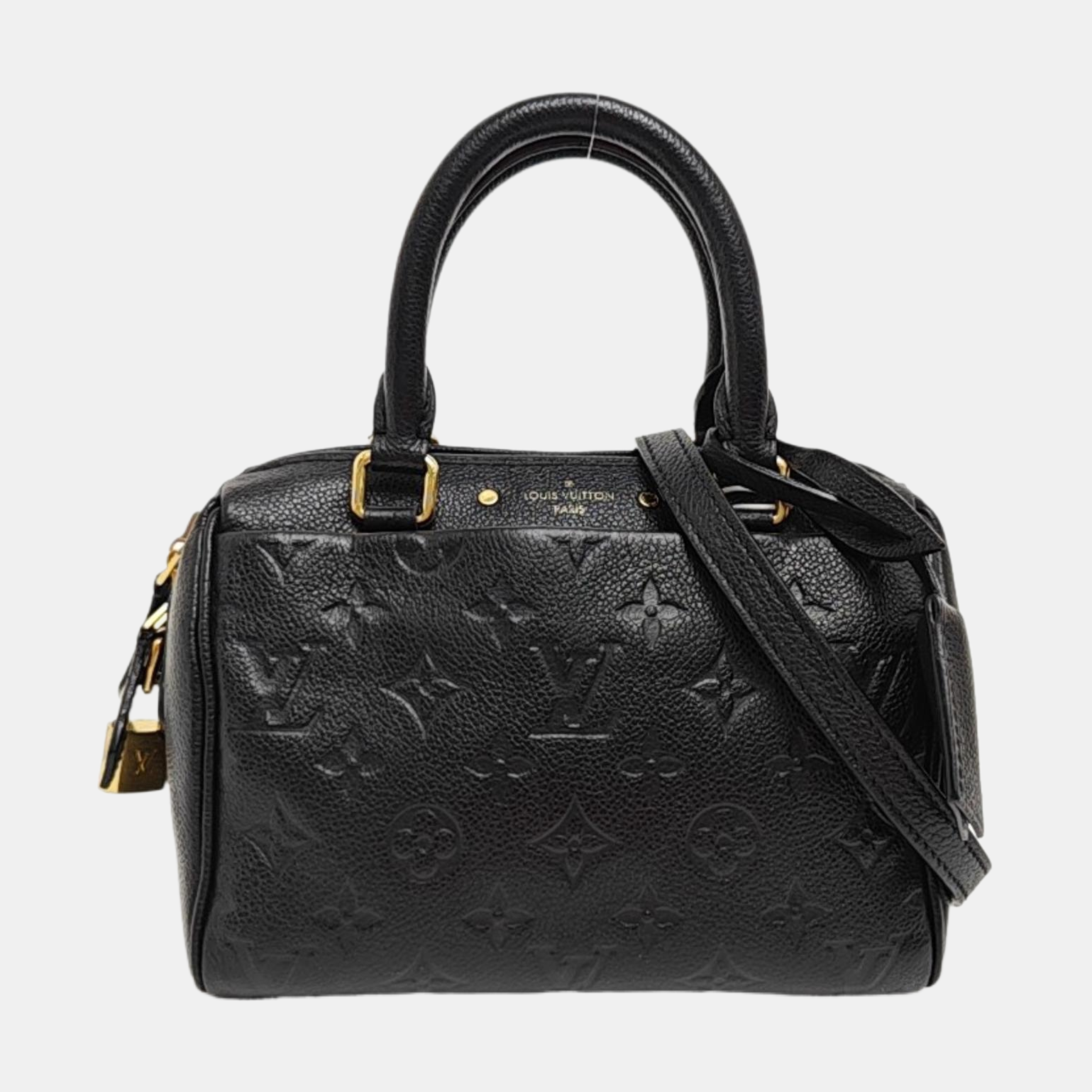 SPEEDY 20 Monogram Calfskin Black