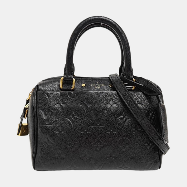 SPEEDY 20 Monogram Calfskin Black