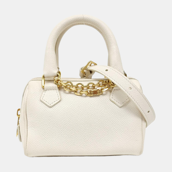 Calfskin Shoulder Bag Mini White
