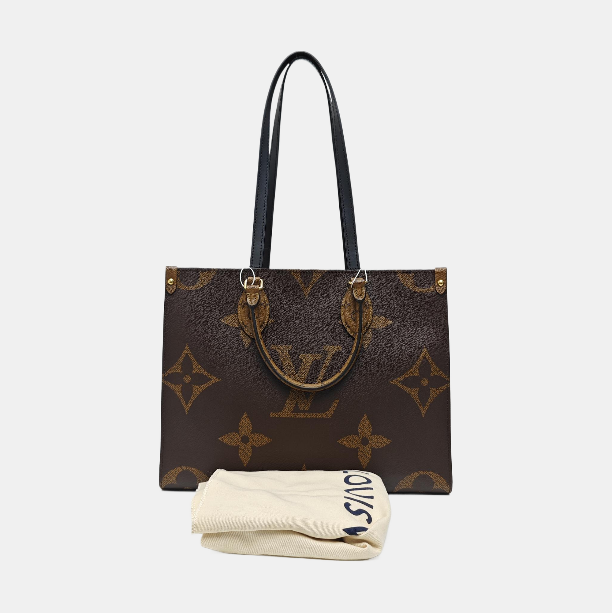 ONTHEGO MM Monogram Coated Canvas Brown