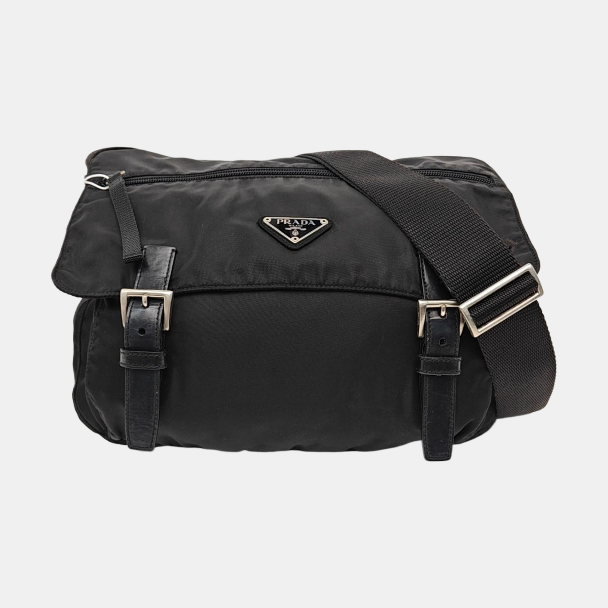 Vela Messenger Bag Nylon Black