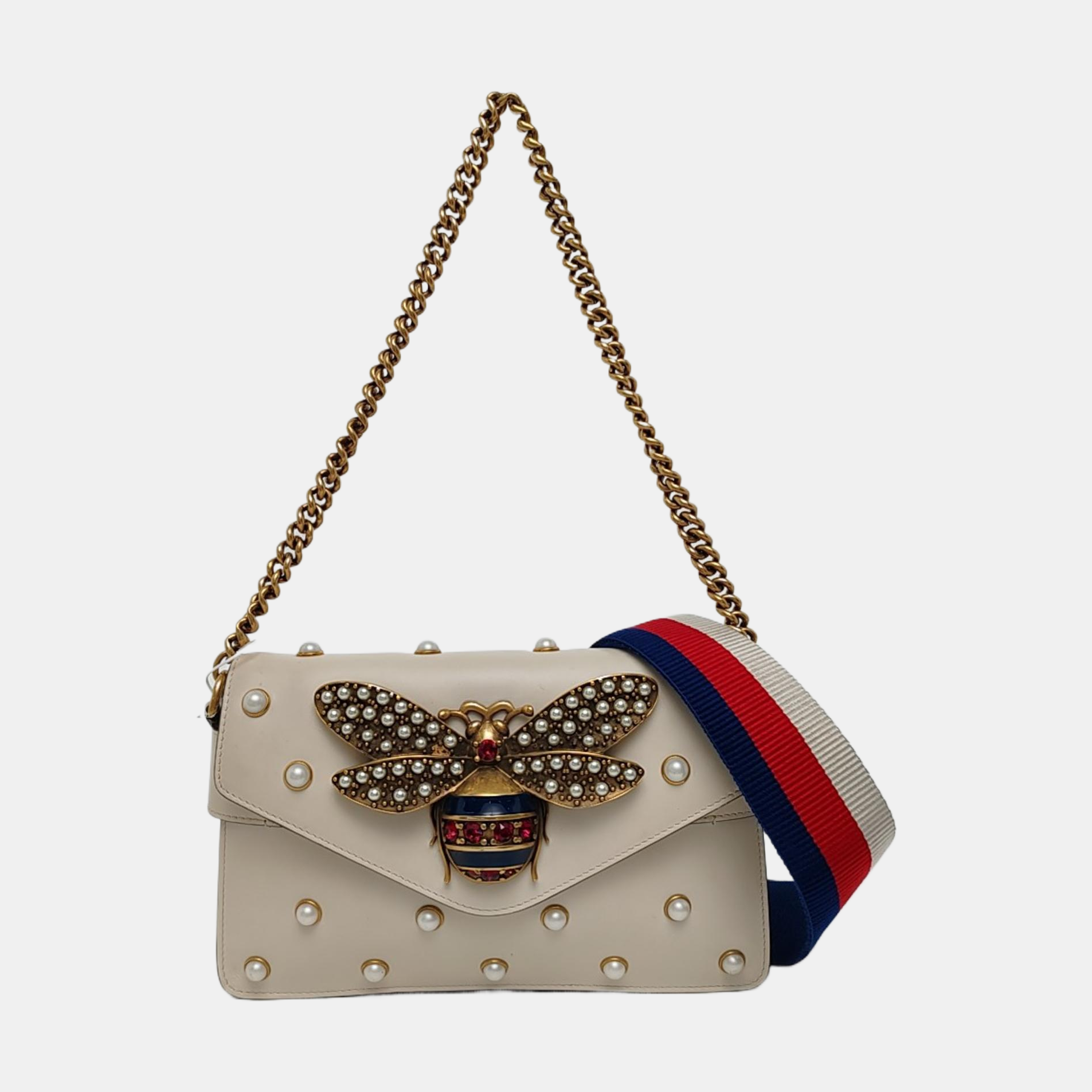 Queen Margaret Mini Calfskin White