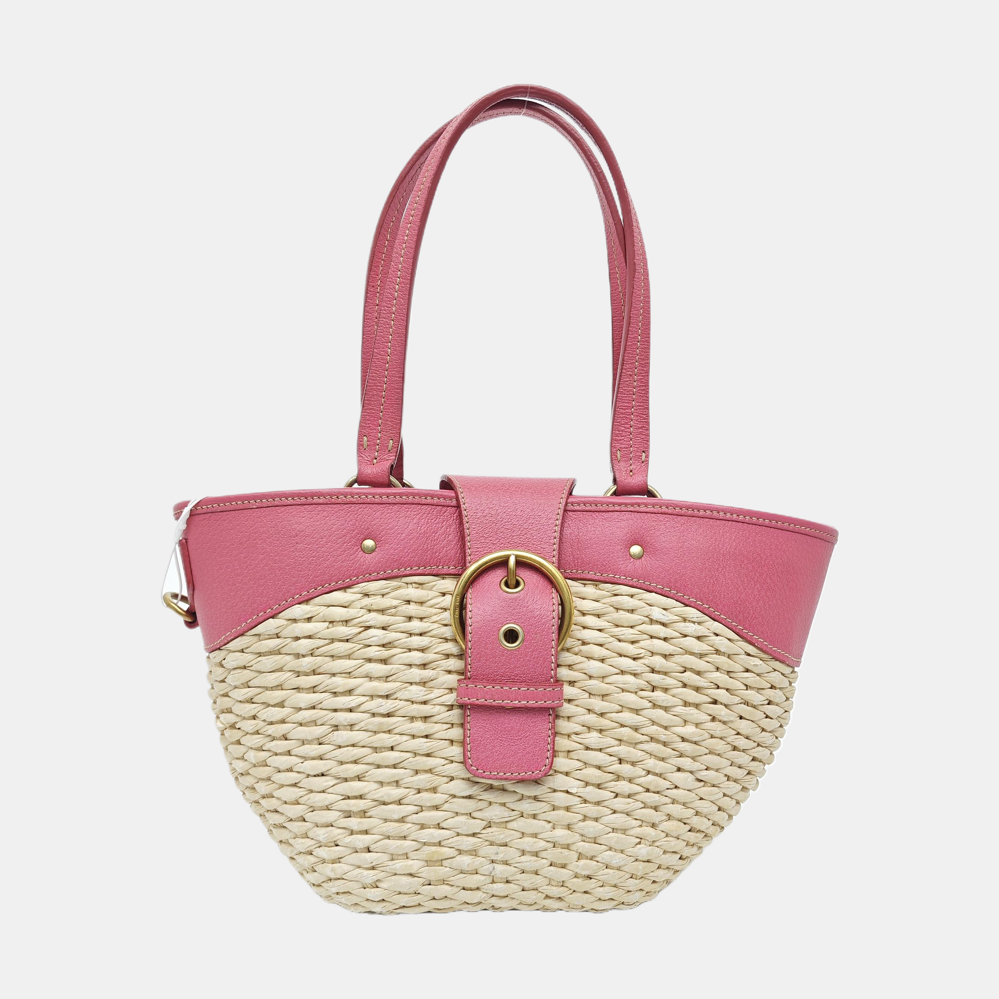 Calfskin Top Handle Bag Beige