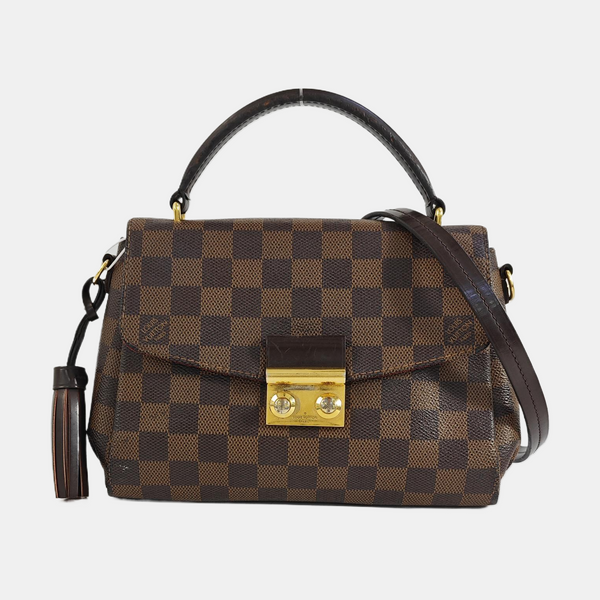 CROISETTE Damier Ebene Coated Canvas Brown