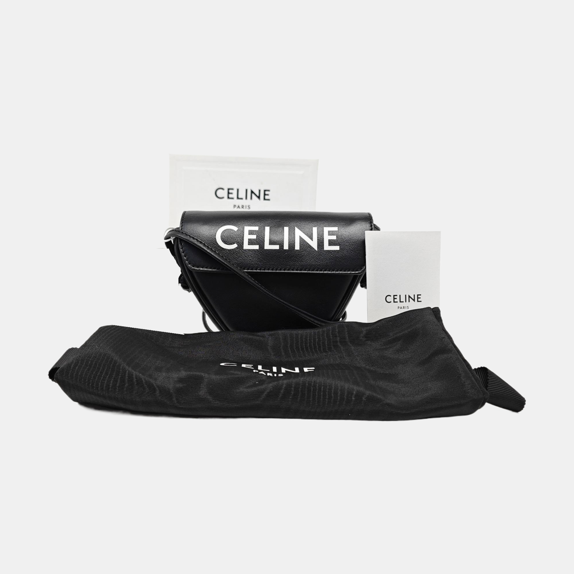 TRIANGLE Calfskin Black
