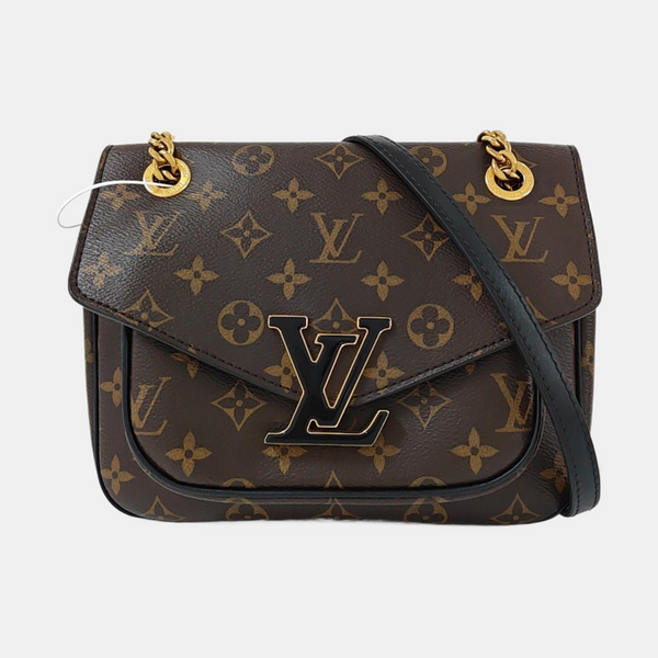 PASSY Monogram Coated Canvas Brown
