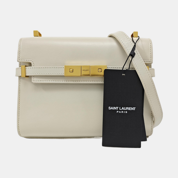 MANHATTAN Mini Calfskin White