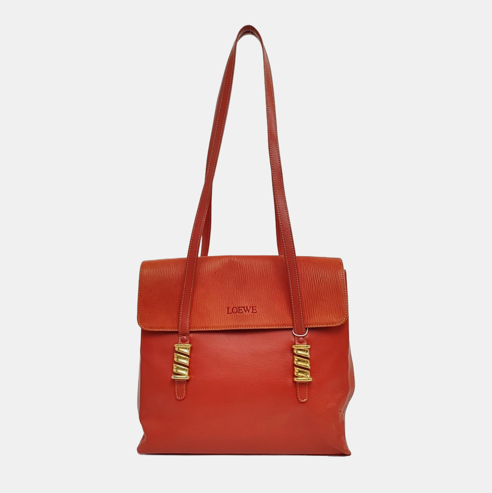 Calfskin Tote Bag Red