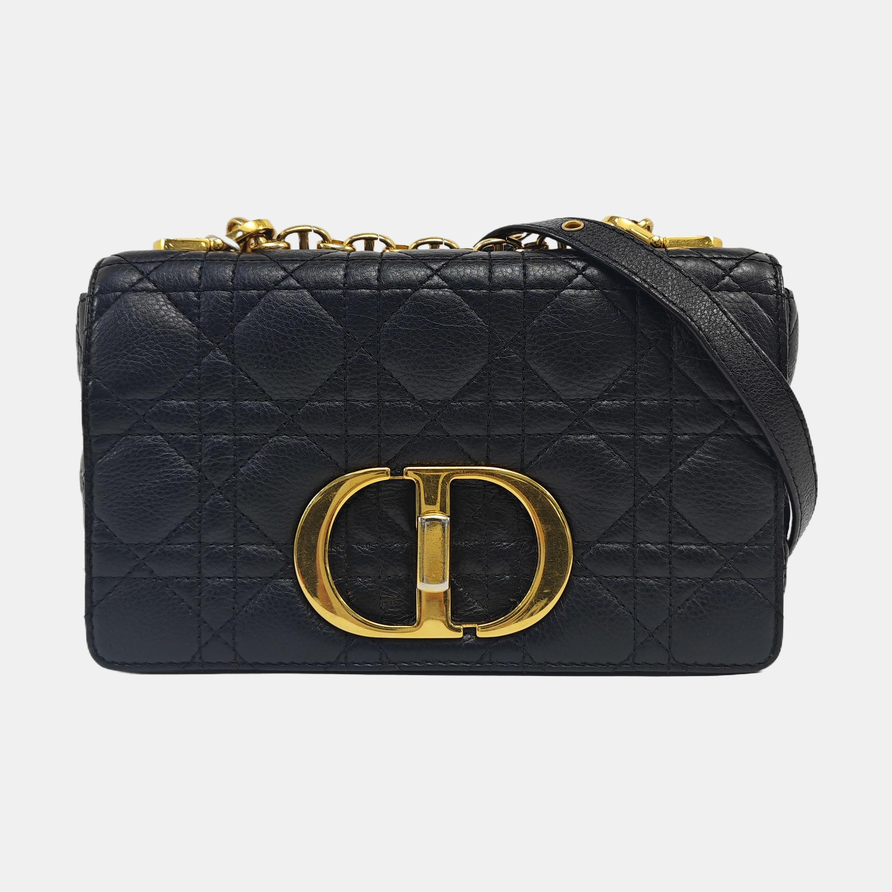 Dior Caro Small Cannage Calfskin Black