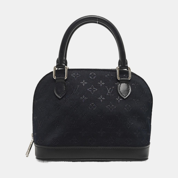 ALMA Mini Monogram Silk Satin Black