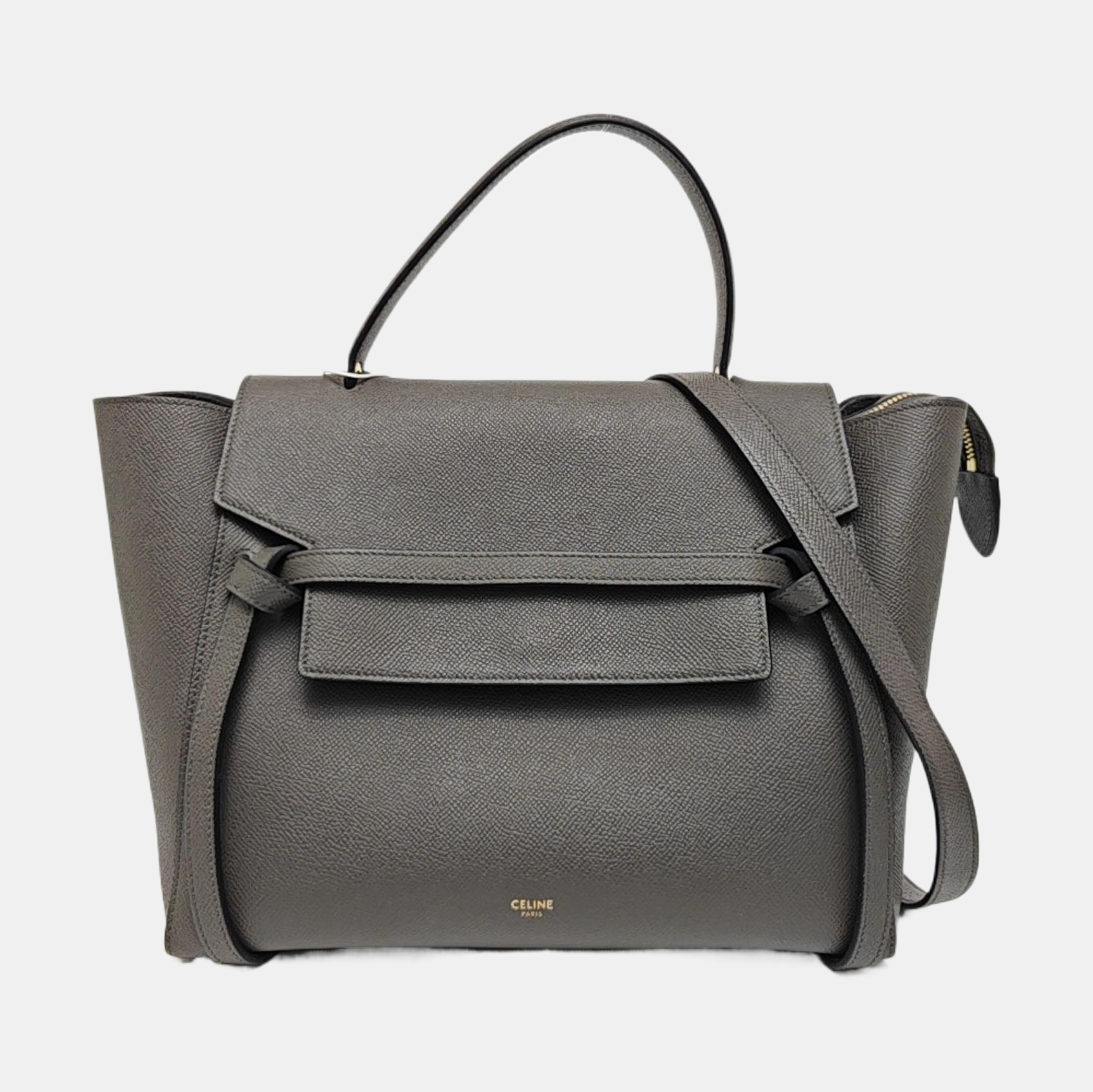 BELT Mini Calfskin Gray