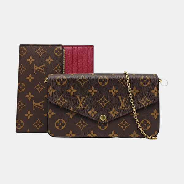 FÉLICIE Monogram Coated Canvas Brown