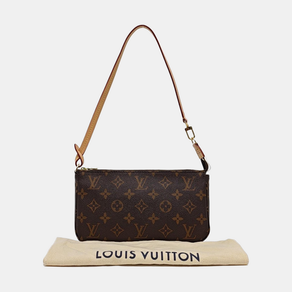 ACCESSOIRES GM Monogram Coated Canvas Brown