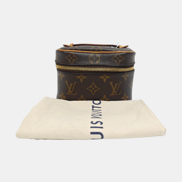 NICE Super Mini Monogram Coated Canvas Brown