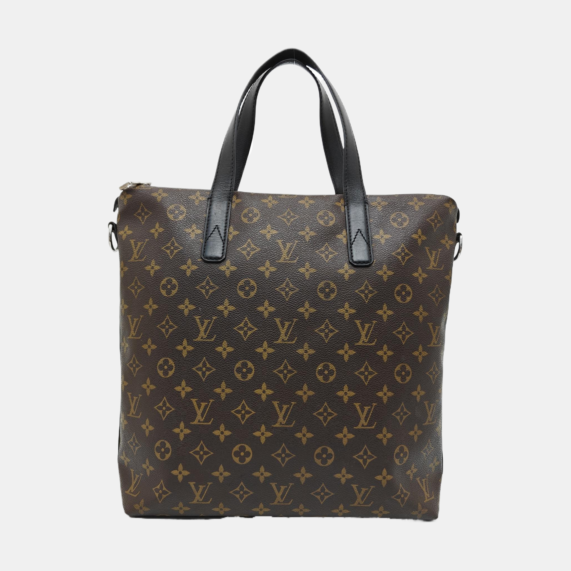 KITAN Monogram Coated Canvas Brown