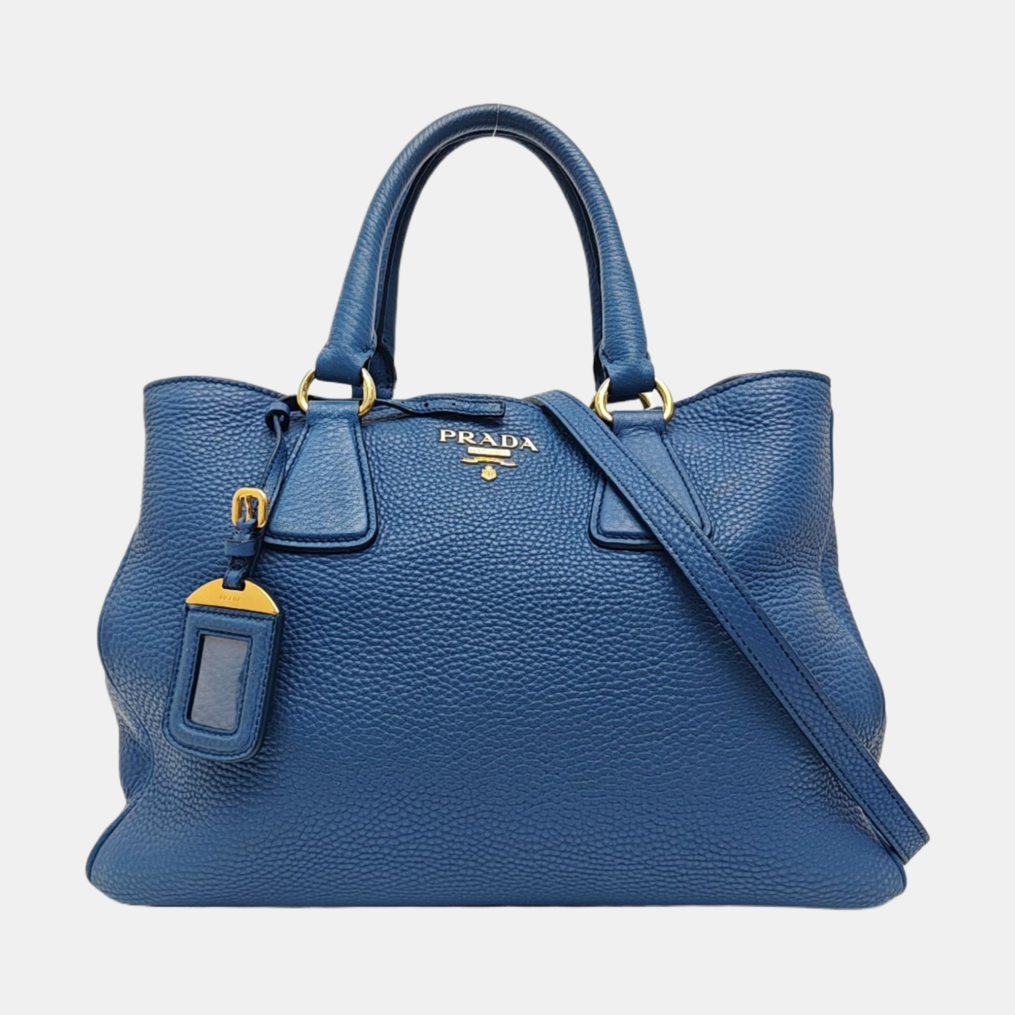 Calfskin Tote Bag Blue