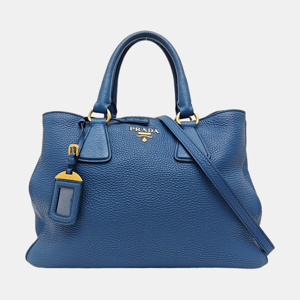 Calfskin Tote Bag Blue