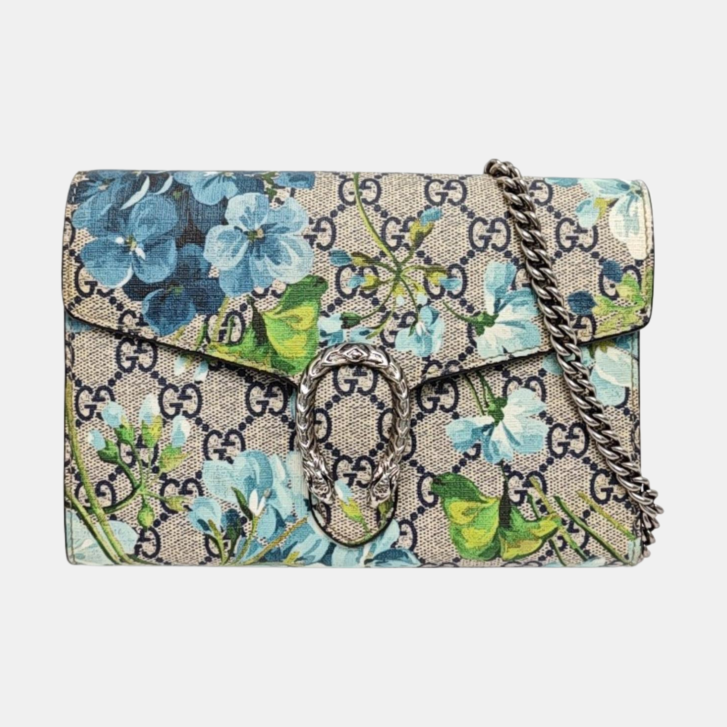 Dionysus Mini Monogram Coated Canvas Beige